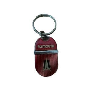 Vintage Red Oldsmobile Acrylic And Metal Keychain, Keyring Pre-owned Car Collect